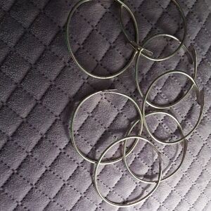 Chic Gold-Tone Hoop Bracelet Set